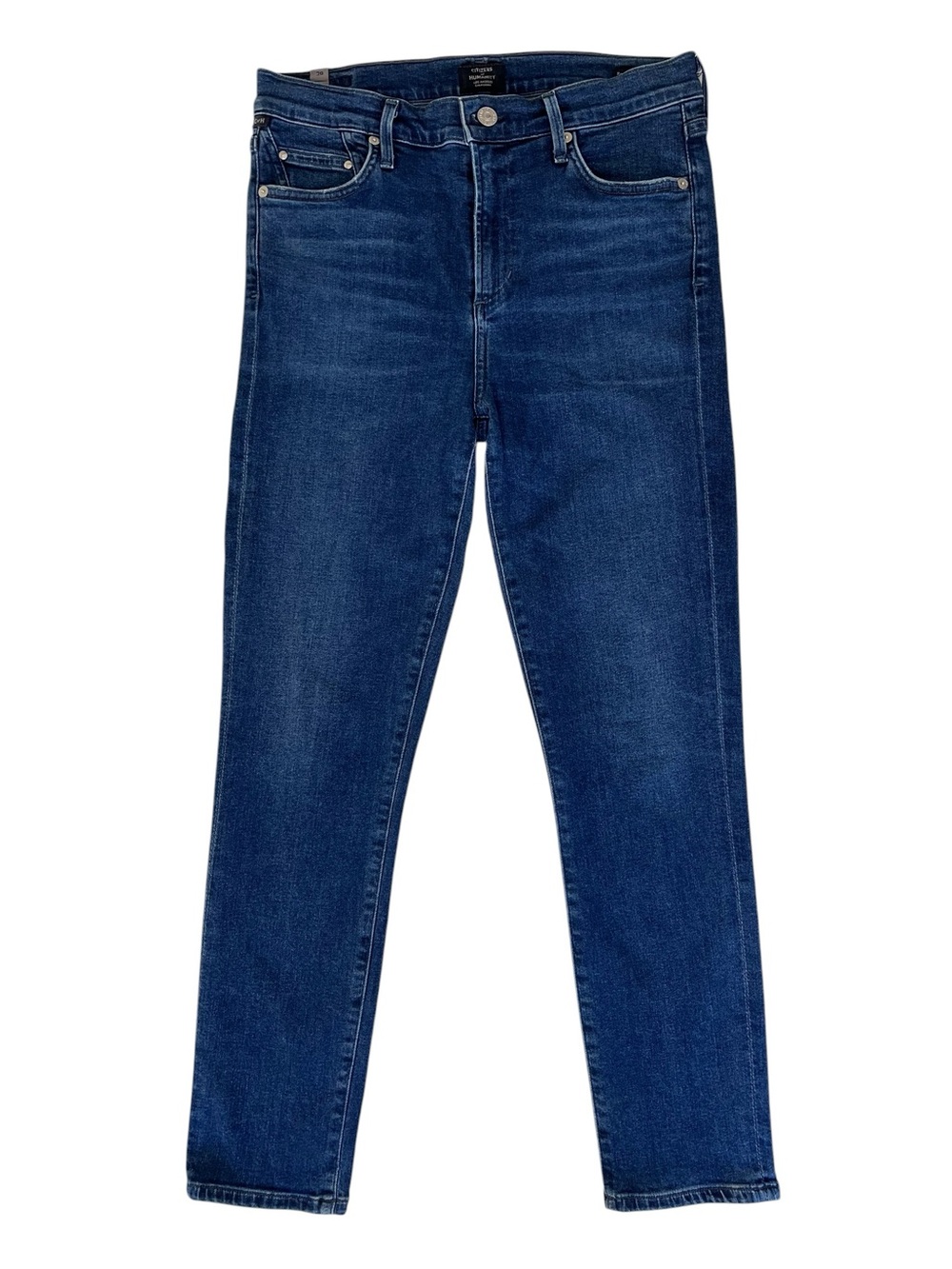 Citizens Of Humanity Rocket Crop High Rise Skinny Jeans - Dark Indigo - Picture 3 of 11